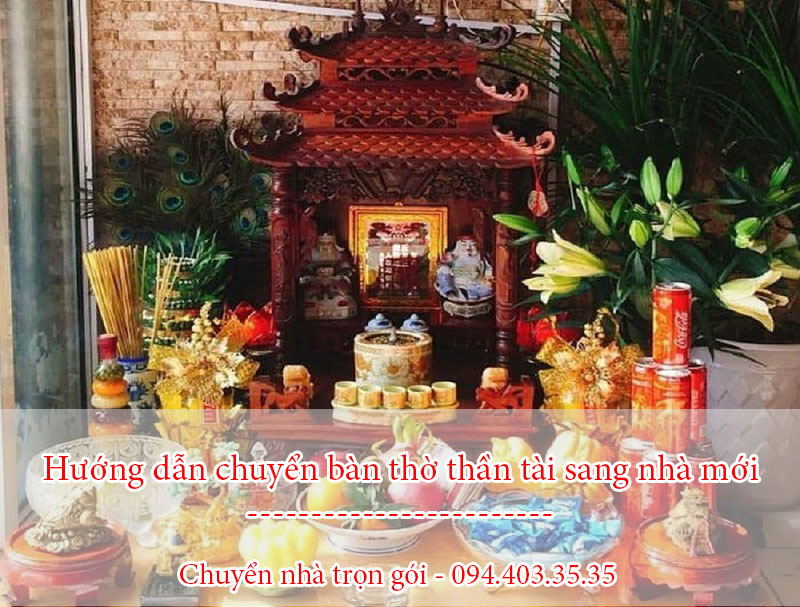 Hướng dẫn chuyển bàn thờ thần tài