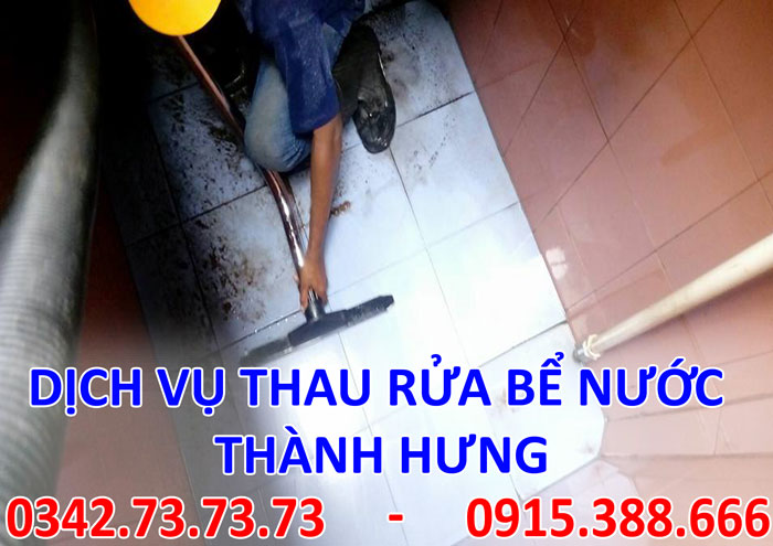 Dịch vụ hút nước, làm sạch bể ngầm uy tín