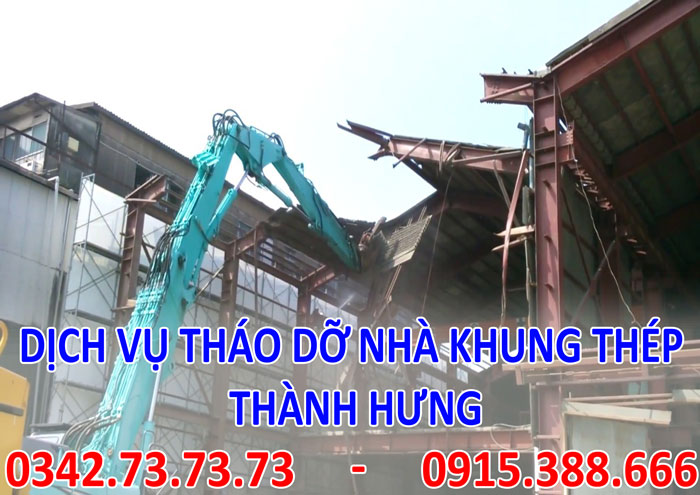 Dịch vụ tháo dỡ nhà khung thép tại Hà Nội