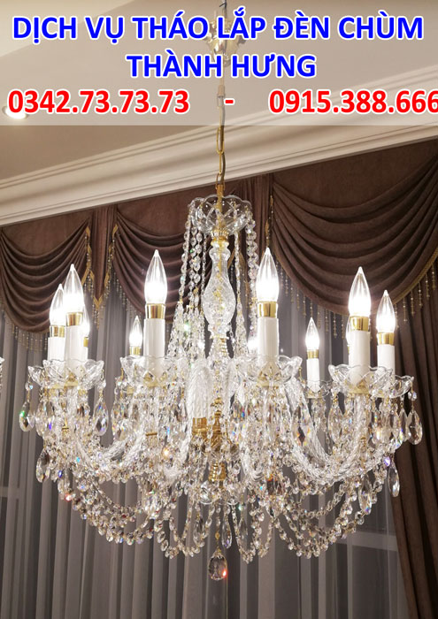 Dịch vụ tháo lắp đèn chùm tại Hà Nội