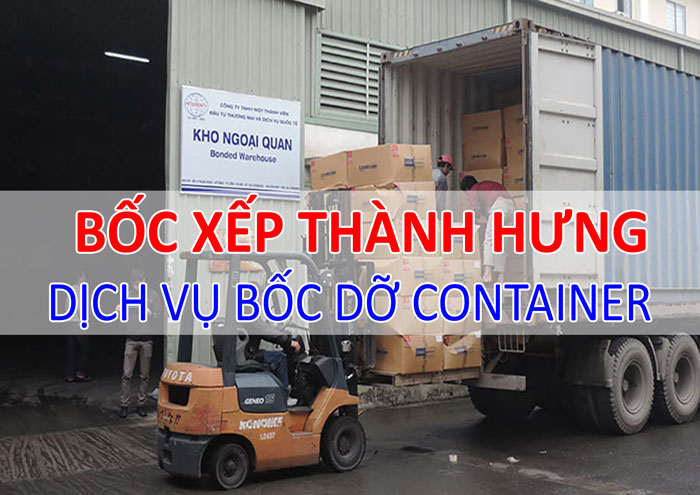 Dịch vụ bốc dỡ container Thành Hưng