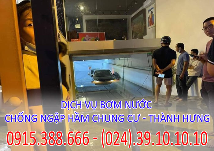 Dịch vụ bơm nước chống ngập hầm chung cư giá rẻ