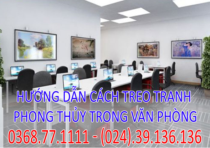 Hướng dẫn cách treo tranh phong thủy trong văn phòng