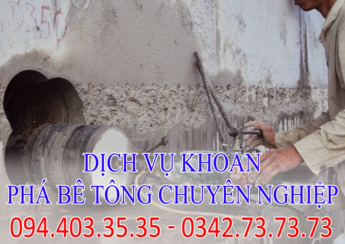 Dịch vụ khoan phá bê tông chuyên nghiệp tại Hà Nội