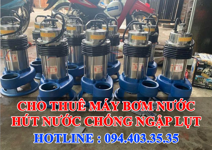 Cho thuê máy bơm nước chống ngập