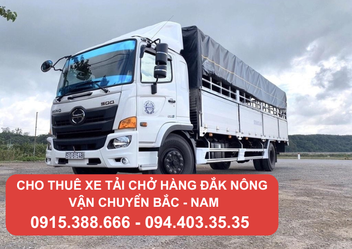 giá cho thuê xe tải ch�?hàng Đắk Nông