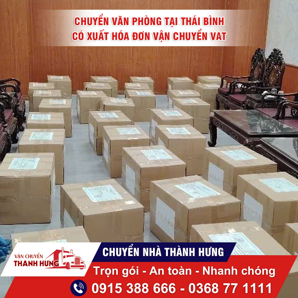 Dịch v�?Chuyển văn phòng Thái Bình